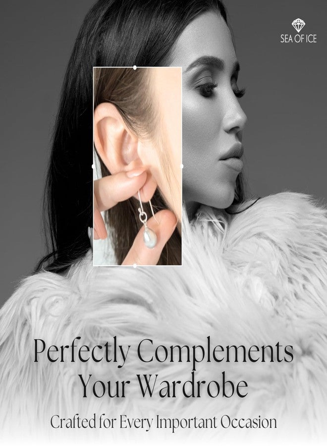 Sea of Ice 925 Sterling Silver Ear Wires Ball End French Earring Hooks for Drop Dangle Earrings Jewellery Making, DIY Jewellery Findings Parts 12 Pcs/ 6 Pairs - Image 4