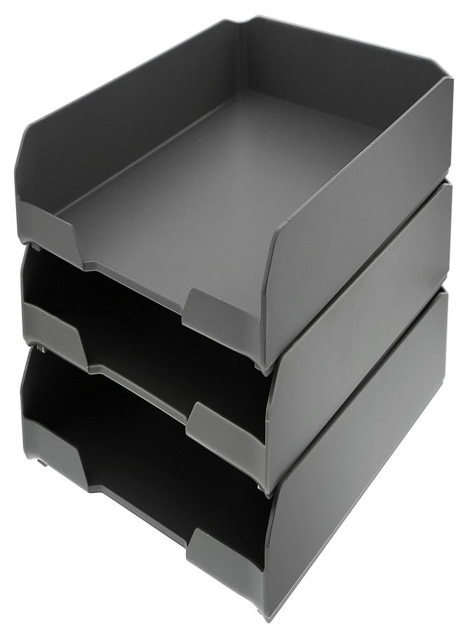 Bostitch Office Konnect™ Letter Tray, Fits 9.75" x 12" Sized Documents, Gray - Image 3