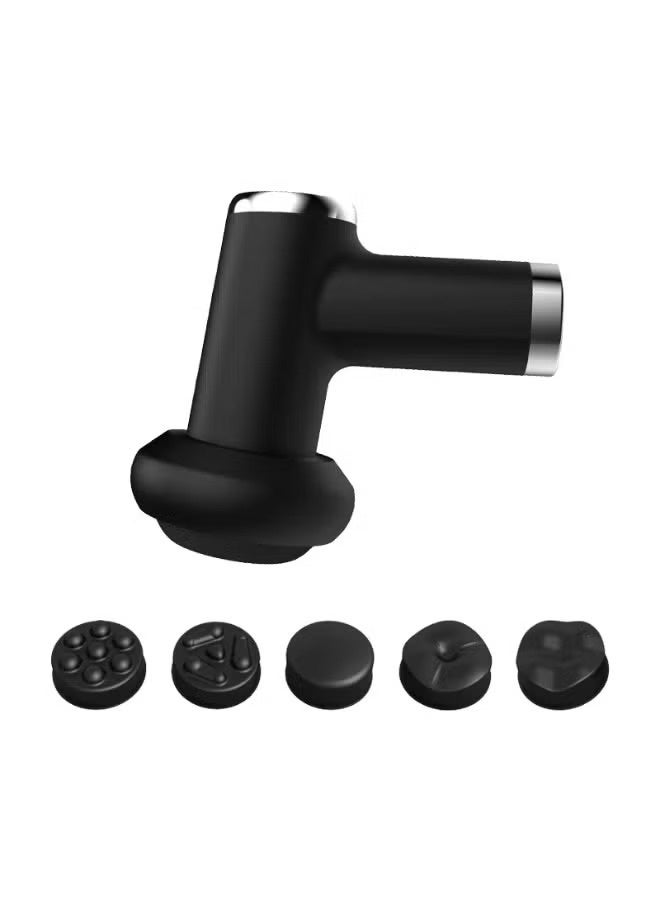 جهاز تدليك الجسم الكهربائي المحمول YX-710 بستة مستويات سرعة وخمسة رؤوس تدليك - جهاز استرخاء عميق للأنسجة العضلية للرقبة والظهر والكتفين والذراعين والساقين، قابل لإعادة الشحن من النوع C - Image 4