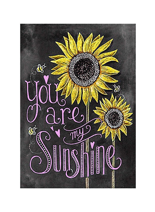 نيبمينينت لوحة فنية لديكور الحائط تحمل عبارة "You Are My Sunshine" متعدد الألوان 30 x 40سنتيمتر - Image 1