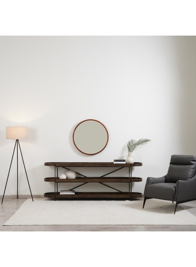 Pan Home Rigby Console Table Solid Wood - Brown & Black - Image 1