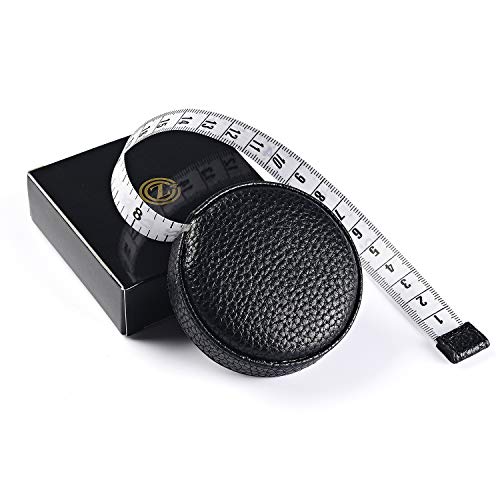 Z_جوده وثقه 3m/120 Tape Measure Body Measuring Tape for Body Cloth Tape Measure for Sewing Fabric Tailors Medical Measurements Tape Dual Sided Sewing Cloth Tailor Craft Ruler Retractable (Black, 1 Pack) - Image 1
