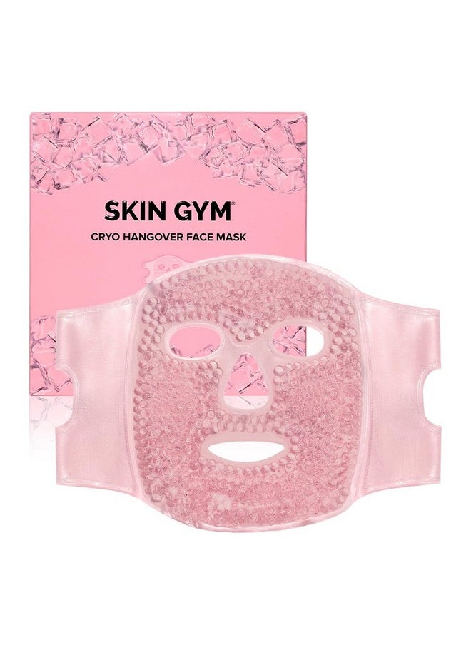 سكين چيم قناع SKIN GYM Cryo Chill Ice للوجه مع حبيبات الثلج - قناع ثلج للوجه مع أحزمة مخصصة للعلاج البارد المتقدم، كمادة ثلج للوجه لعلاج الهالات السوداء ومزيل انتفاخ الوجه، هدايا سبا للعناية بالوجه للنساء  - Image 1