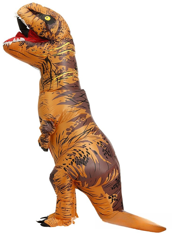Inflatable Dinosaur Costume Adult and Kids Fancy Dinosaur Suit Blow up Trex Full Body Dino Costume For Halloween Cosplay Party - Image 1