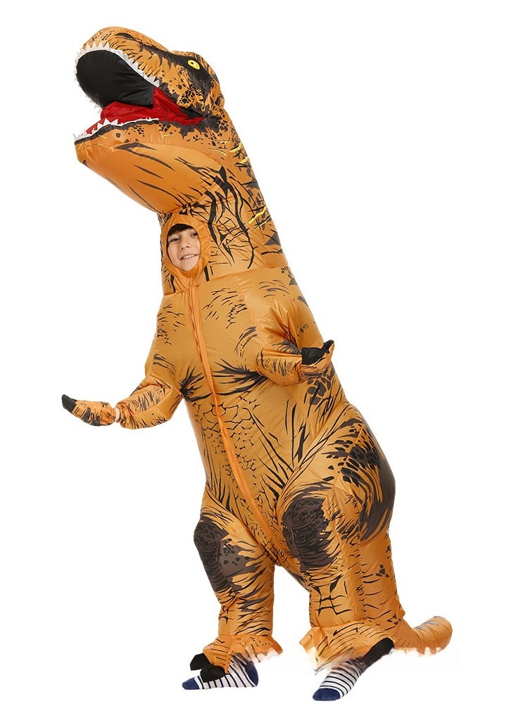 Inflatable Dinosaur Costume Adult and Kids Fancy Dinosaur Suit Blow up Trex Full Body Dino Costume For Halloween Cosplay Party - Image 2