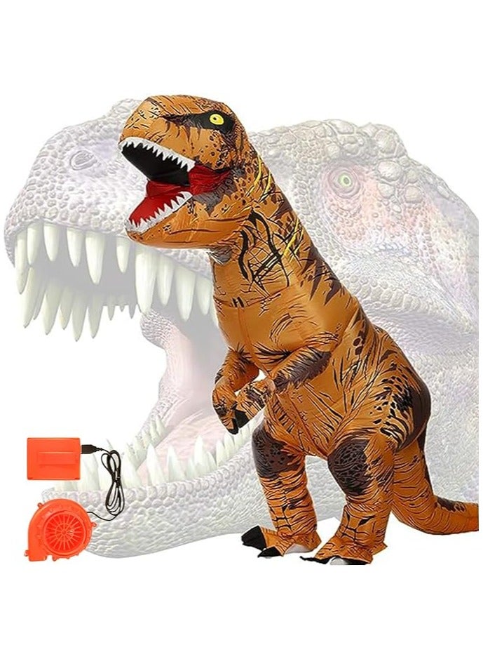 Inflatable Dinosaur Costume Adult and Kids Fancy Dinosaur Suit Blow up Trex Full Body Dino Costume For Halloween Cosplay Party - Image 4
