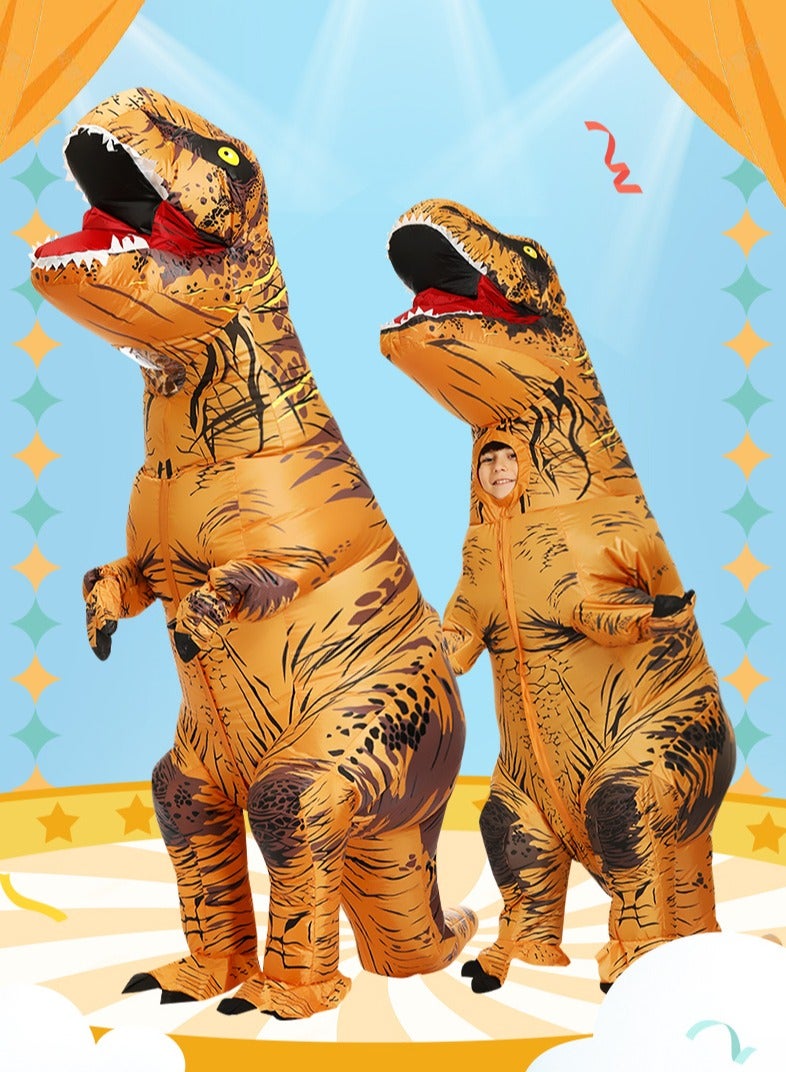 Inflatable Dinosaur Costume Adult and Kids Fancy Dinosaur Suit Blow up Trex Full Body Dino Costume For Halloween Cosplay Party - Image 3