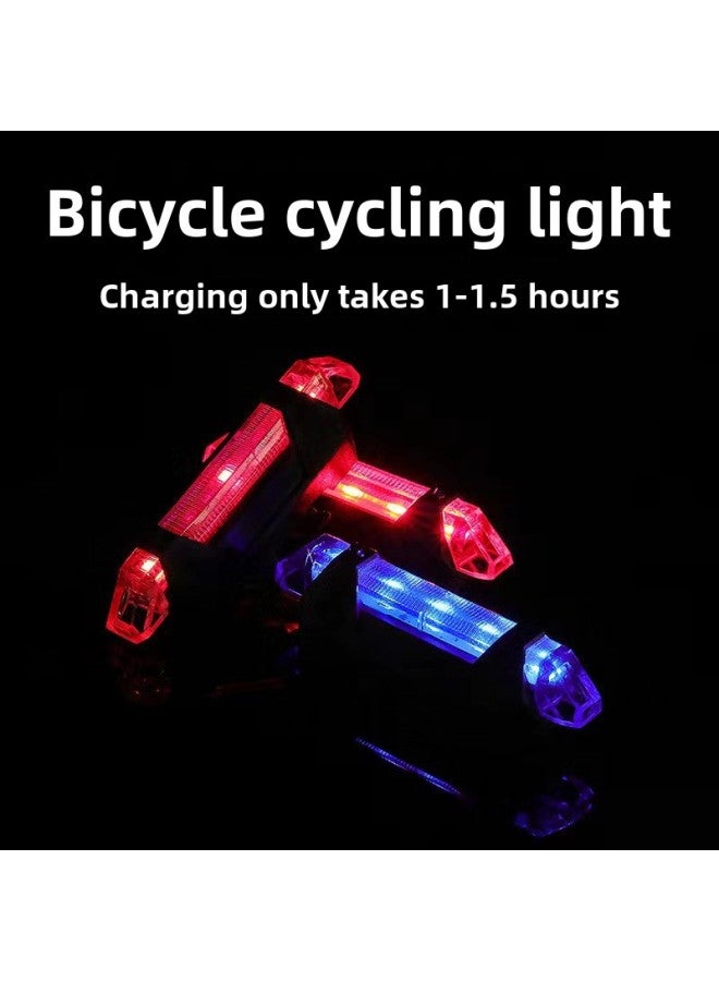 Generic Bicycle Light Usp Rechargeable Tail Light Riding Warning Light Road Bike Mountain Bike Night Riding Safety Equipment 918 Tail Light-Color:blue Opp Bag  - Image 5