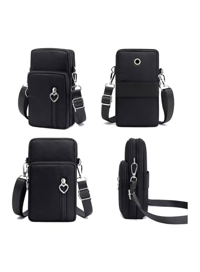 Crossbody Wallet Phone Bag for Women Nylon Small Crossbody Shoulder Bag Arm Bag  - Image 2