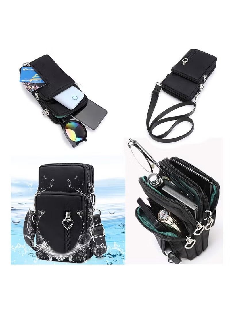 Crossbody Wallet Phone Bag for Women Nylon Small Crossbody Shoulder Bag Arm Bag  - Image 5