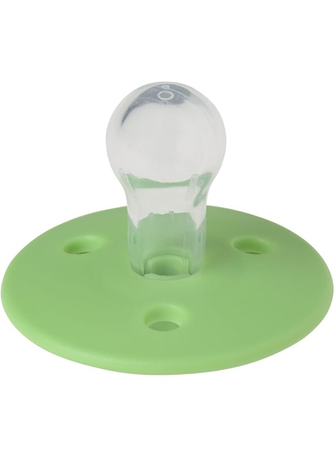Mininor Round Pacifier Silicone 6M Apple Green
