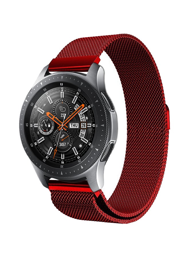 Perfii Milanese Mesh Replacement Band For Samsung Galaxy Watch Red