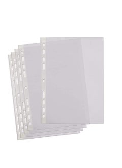 A4 Transparent file 100 Pcs Clear Plastic Folder Punched Pockets for Filing Paper u0026 Documents (60 mic) - pzsku/ZDC7B4DCB37D895FB6F9AZ/45/_/1741074812/970cbd84-1545-4cab-9111-3fea76c84593