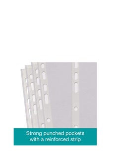 A4 Transparent file 100 Pcs Clear Plastic Folder Punched Pockets for Filing Paper u0026 Documents (60 mic) - pzsku/ZDC7B4DCB37D895FB6F9AZ/45/_/1741074814/4ad2fba7-1732-4fdc-b422-1beebd13515b