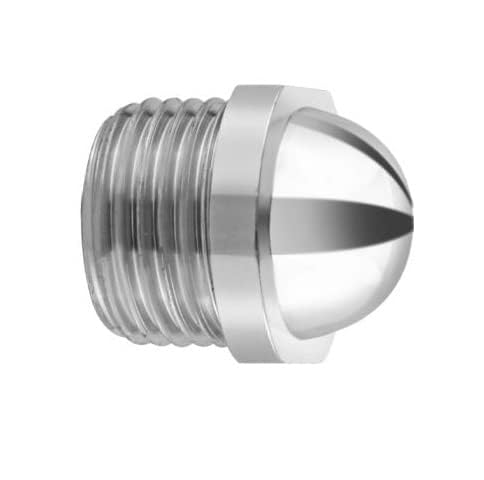 KINIK Chrome Plated Brass Plug 1/2 Inch Male Thread | Heavy-Duty Pipe End Cap with Round Head | CP Brass Plug for Plumbing & Water Line Closure - Image 2