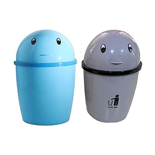 PUTHAK UNEQUETREND Combo Of 2 Mini Waste Bin Disposal Dustbin for Car Office Desk and Home Use PP Polypropylene Dustbin Multicolor Pack of 2 - Image 5