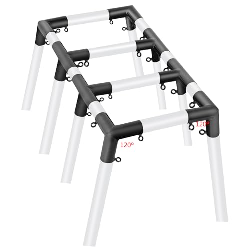 Aoneky 2 Flat Roof Corner Canopy Fitting Couplers Kit Frame Carport Connectors 8 Legs Kit - Image 3