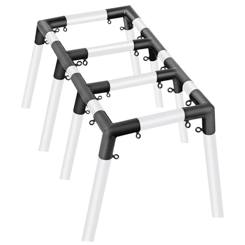 Aoneky 2 Flat Roof Corner Canopy Fitting Couplers Kit Frame Carport Connectors 8 Legs Kit - Image 1