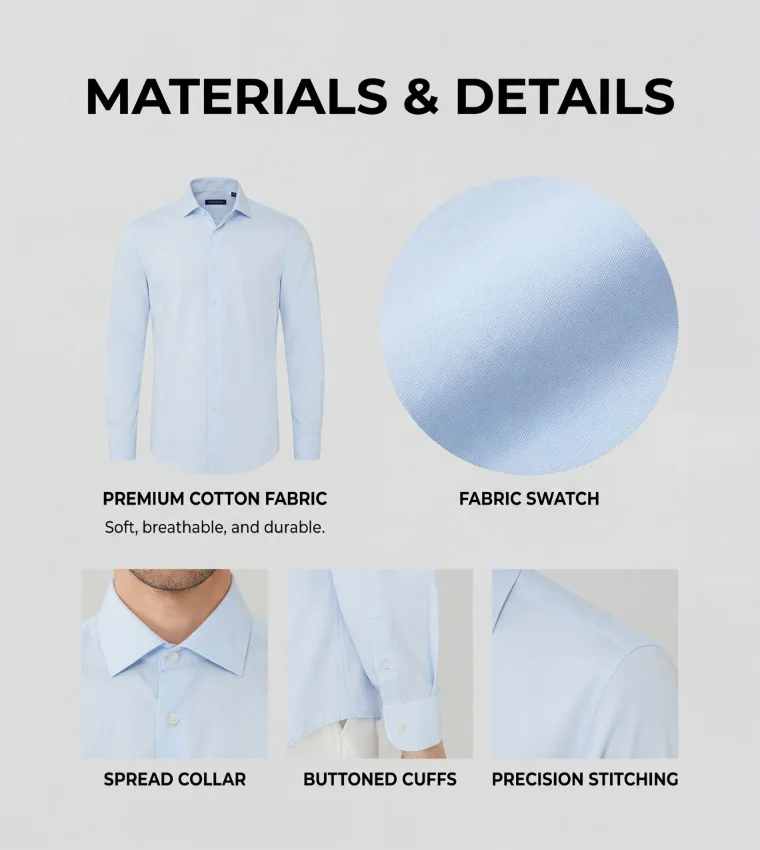 هاكيت SLIM FIT POPLIN SHIRT