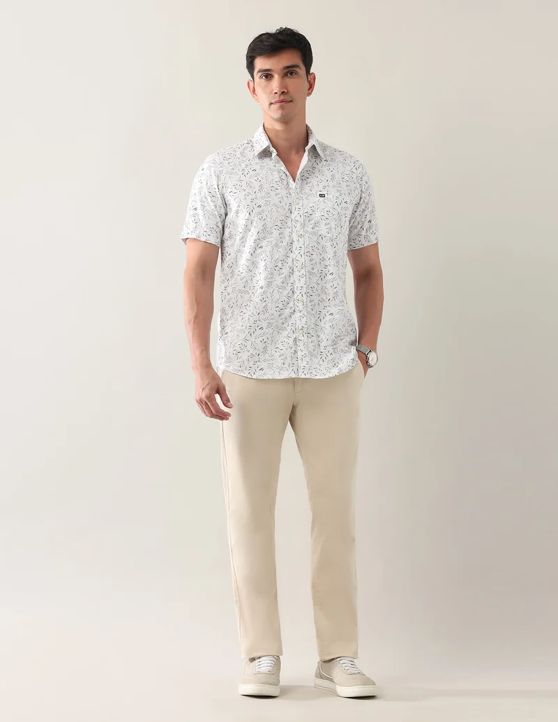 Arrow Off White Regular Fit Pure Cotton Shirt for Men | Best Price UAE
