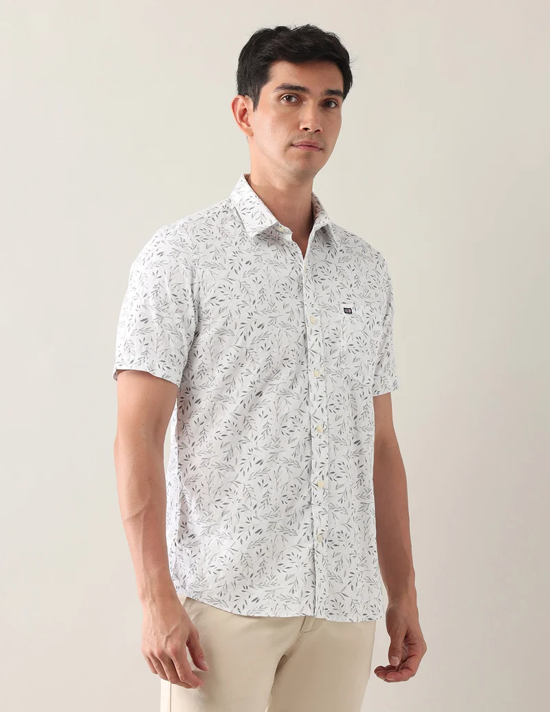 Arrow Off White Regular Fit Pure Cotton Shirt for Men | Best Price UAE