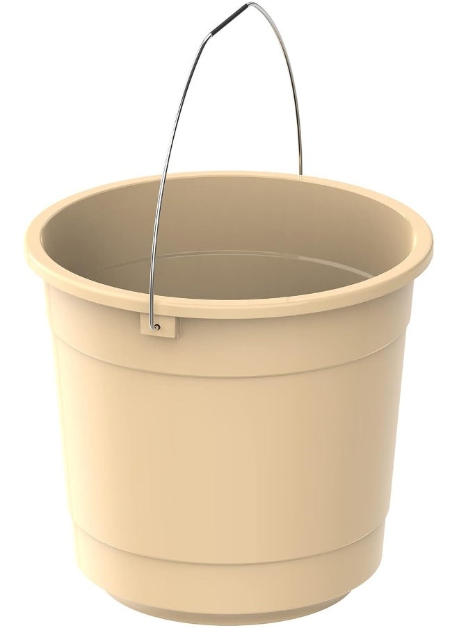 Cosmoplast EX 15L Round Plastic Bucket with Steel Handle  - Image 1
