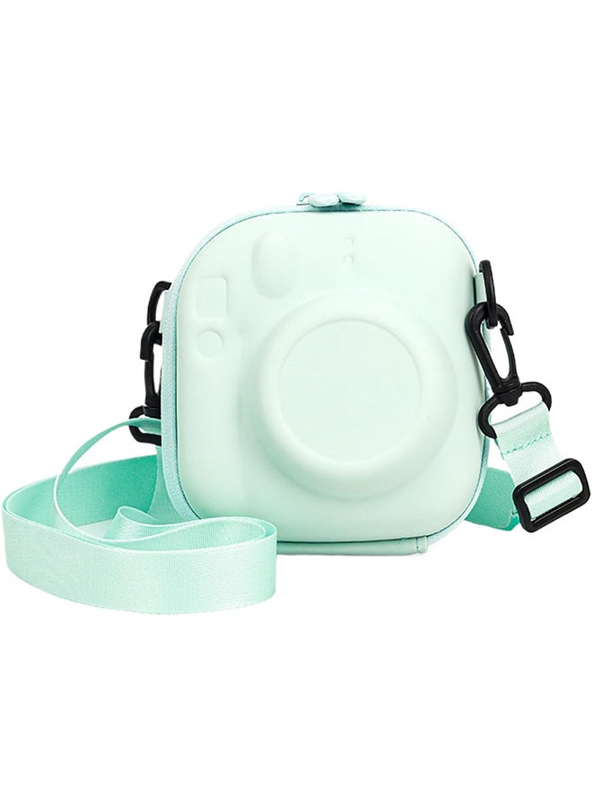 O Ozone Universal Protective Camera Case for Fujifilm Instax Mini 12 11 9 8 SE 7+ 40, Instant Camera Bag Hard EVA Case with Shoulder Strap- Mint Green - Image 1