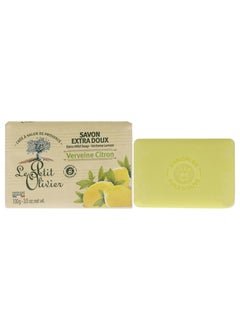 LE PETIT OLIVIER Le Petit Olivier Extra Mild Verbena  Lemon Soap  Moisturizing  Soothing Unisex Bar  Enriched with Lemon for Soft Gentle Cleansing  35 oz 