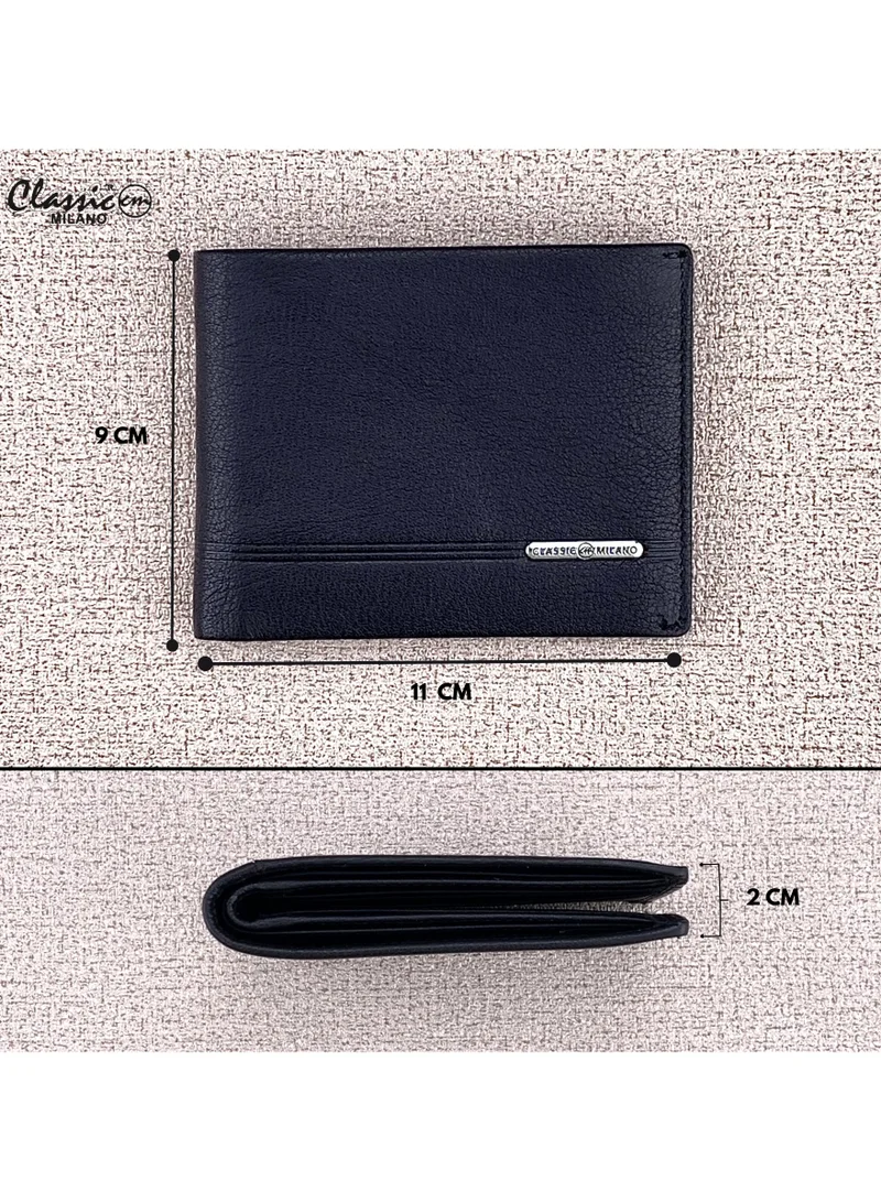 Classic Milano Black (CNH-2) Classic Milano Genuine Leather Wallet for Men – Slim Bifold Men’s Wallet with RFID Blocking, Multiple Card Slots – Stylish Mens Purse Wallets Gift for Husband, Father for Men | Best Price UAE
