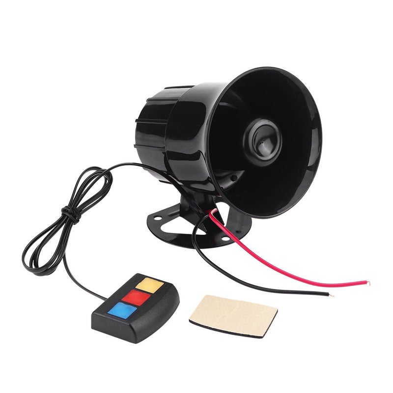 Motorcycle Horn12V 30W Car Motorcycle Alarm Warning Siren Horn 3 Sound Speaker