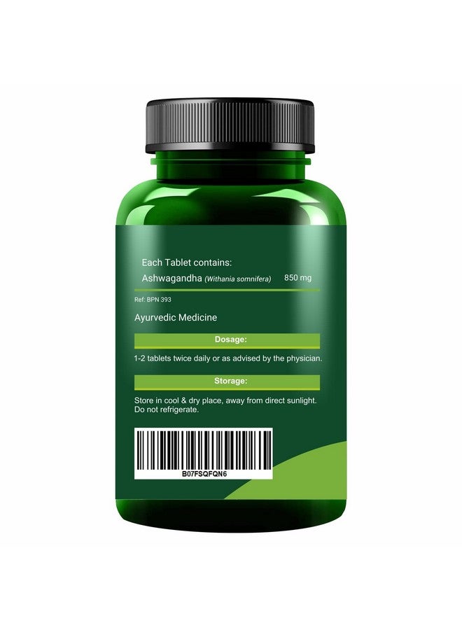 Jain Ashwagandha (Withania Somnifera) General Wellness , 850mg - 60 Tablets ( 2 Bottles ) - Image 3