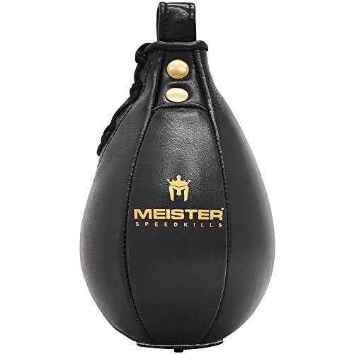 Meister SpeedKills Leather Speed Bag wLightweight Latex Bladder Black Small 75 x 5 19 cm x 127 cm - Image 3