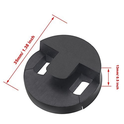 Canomo 1 Pack Tourte Style Cello Mute Round Two Hole Mute, Black - Image 2