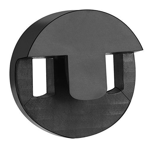 Canomo 1 Pack Tourte Style Cello Mute Round Two Hole Mute, Black - Image 1