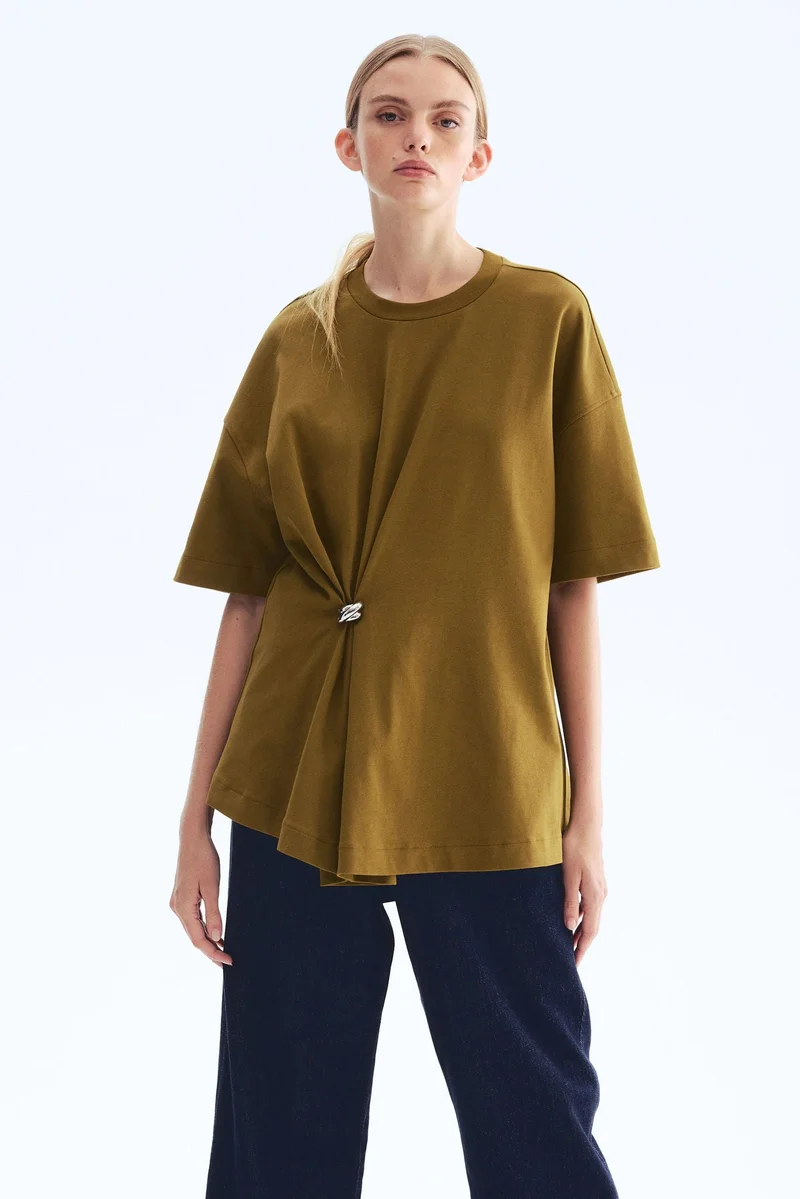 H&M Metal-detail T-shirt