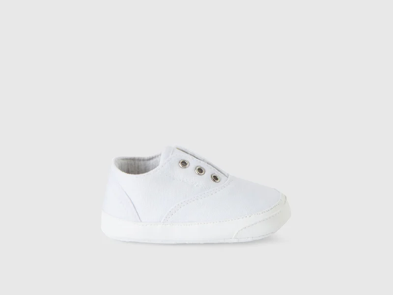 UNITED COLORS OF BENETTON First steps shoes in canvas - 18