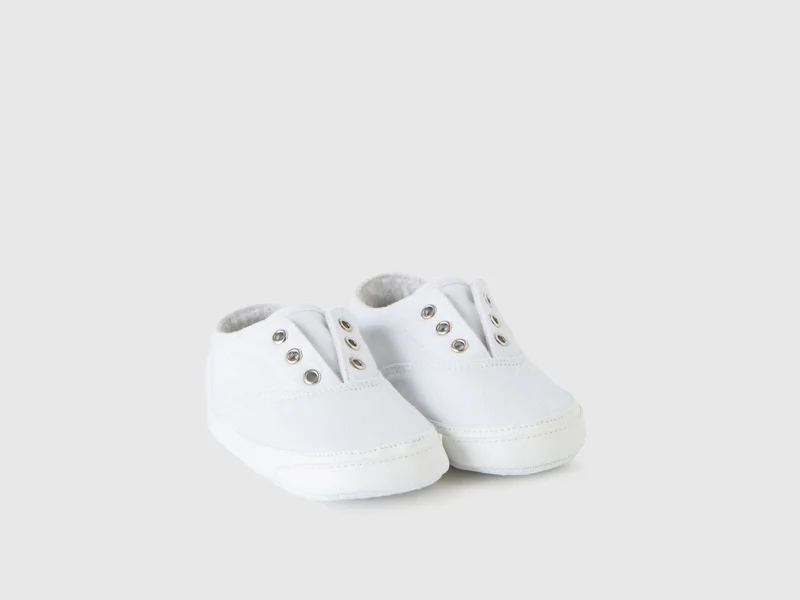 UNITED COLORS OF BENETTON First steps shoes in canvas - 18