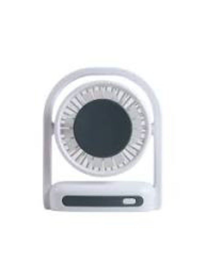 Portable mini fan with LED light, rechargeable via USB port, small foldable personal fan for kids, girls, women, home, office, travel, and outdoor use. - Image 1