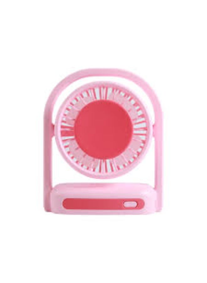 Portable mini fan with LED light, rechargeable via USB port, small foldable personal fan for kids, girls, women, home, office, travel, and outdoor use. - Image 3