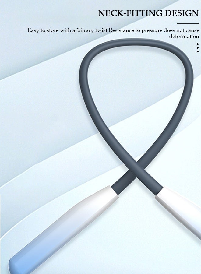 DUNISO Wireless Bluetooth Headphones 5.3 Headphones Large Capacity Ultra Long Life Intelligent Digital Display Stereo Neck Headphones With Mic For Gym Running Office - Image 4