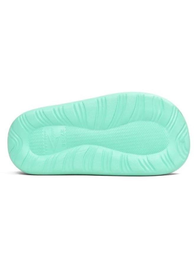 Generic Colorful and fur winter slippers for children and adultsfor girls and women, a special design for children, a toe pattern,a cushioned sole for children’s clogs, random decoration ,Mint green  - Image 4