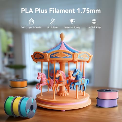 SUNLU 3D Printer Filament PLA Plus 1.75mm, SUNLU Neatly Wound 1.75mm PRO, PLA+ Filament for Most FDM 3D Printer, Dimensional Accuracy +/- 0.02 mm, 1 kg Spool(2.2lbs), White - Image 2