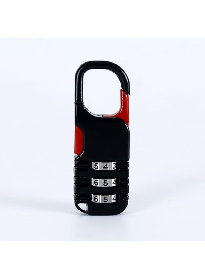PROMASS PROMASS Mini Combination Padlock, Set of 3 Mini Locks for Children, Teenagers, School, Schoolbag, Diary (Black)  - Image 4