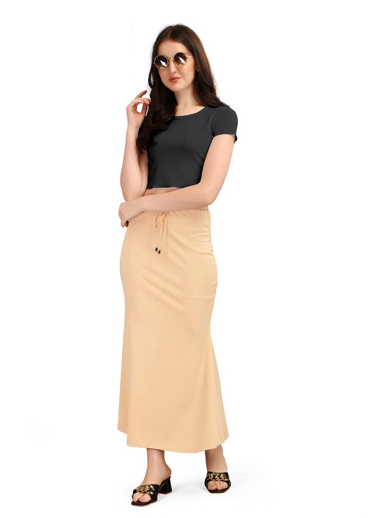 Kipzy Women's Saree Shapewear Petticoat, Long Skirt Design, Comfortable and Seamless Fit for All Occasions - Image 4