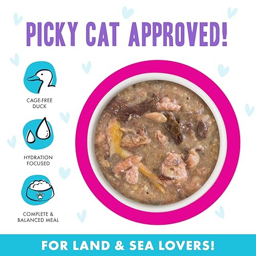 Weruva B.F.F. OMG - Best Feline Friend Oh My Gravy!, Lots-O-Luck! with Duck & Tuna in Gravy Cat Food, 5.5oz Can (Pack of 8) - Image 3