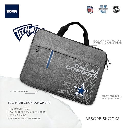 SOAR NFL 13 Inch Laptop Case, Dallas Cowboys - Image 3