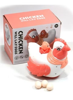 Rally Electric Laying Hen Toy for Kids Walks and Lays Eggs with Lights and Fun Music  - Image 1