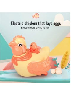 Rally Electric Laying Hen Toy for Kids Walks and Lays Eggs with Lights and Fun Music  - Image 2