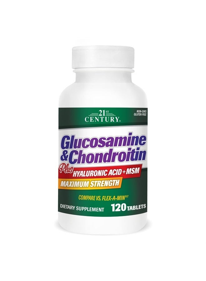 21st Century Glucosamine and Chondroitin Plus Tablets, 120 Count - Image 1