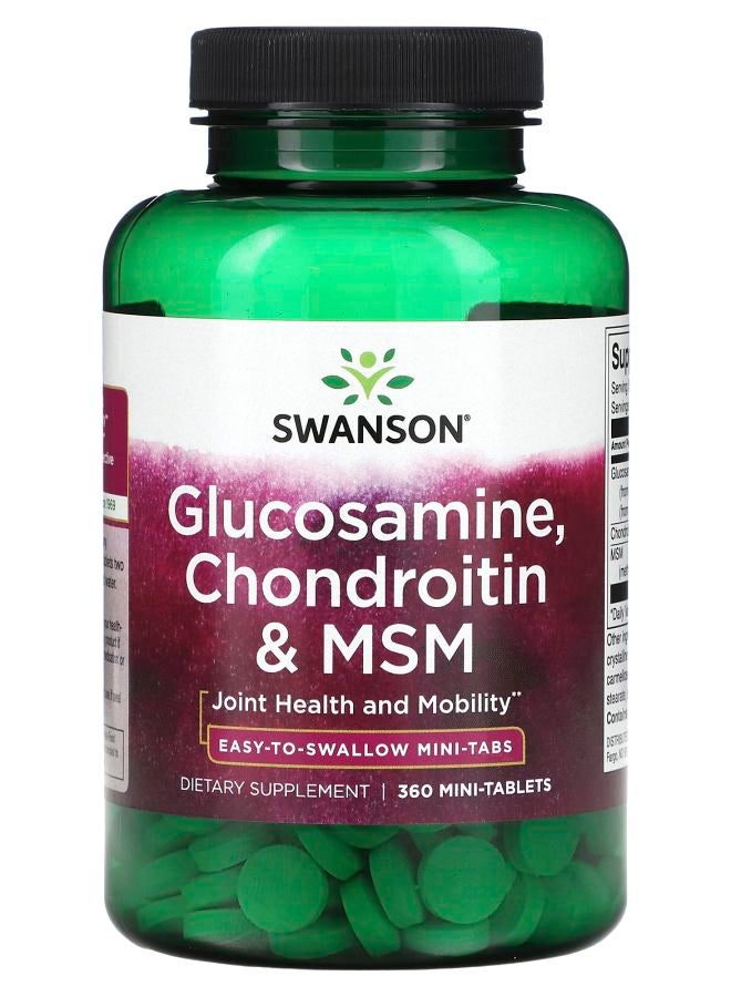 Glucosamine Chondroitin & MSM 360 Mini Tablets